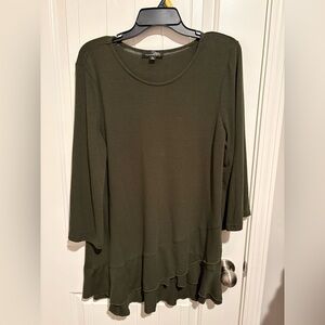 Women's Olive Green Tunic Top